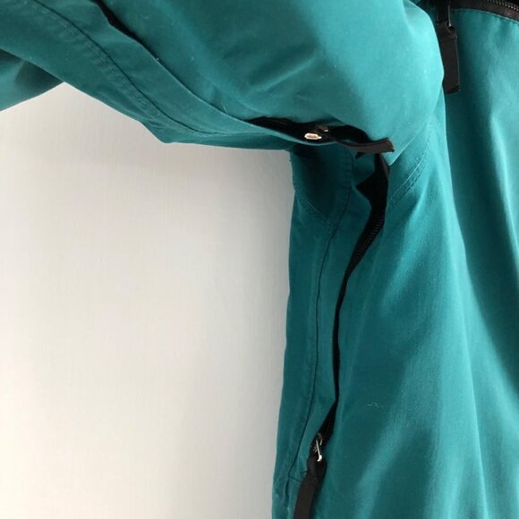 Vtg Far West Gor-tex Hooded Jacket Coat Windbreaker Unisex Teal Black Medium M - Picture 7 of 15